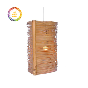 Lámpara de bambú hecha a mano de bambú natural para decoración del hogar e iluminación hecha en Vietnam - Product Image 1