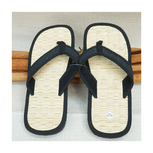 Handcrafted Seagrass <b>Slippers</b> With Fabric Bow Eco-Friendly Seagrass <b>Slipper</b> Woven Straw Indoor Shoes For Spa Or Guest House - Product Image 5