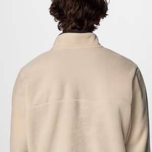 Sweat-shirt en molleton pour homme à prix avantageux, finition lisse, pour les acheteurs en gros, couleur unie avec col boutonné - Product Image 5