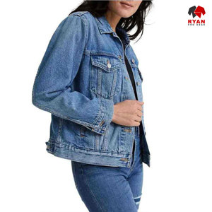 Vestes en jean personnalisées Ryan Pro Gear pour femmes, tissu respirant de haute qualité avec logo personnalisé - Product Image 2