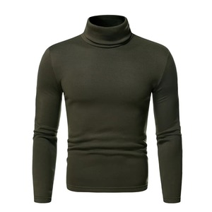 Pulls à col roulé OEM vente en gros de pulls en tricot personnalisés fabricant direct d'usine mode chaude 100% laine anti-boulochage hommes - Product Image 4