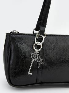 Bolso de Hombro de PU de Alta Calidad para Mujer, con Logotipo Personalizado, Moderno, con Cremallera, Forro de Lona, Precio de Fábrica - Product Image 3
