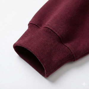 Sweat-shirt à col rond en gros personnalisé, poids lourd, coupe régulière, polaire pour homme, pull uni, streetwear, hiver, respirant, coupe-vent - Product Image 5