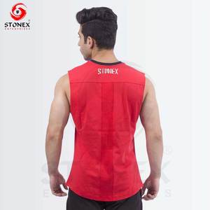 Camiseta sin Mangas Transpirable de Secado Rápido para Hombre, Camiseta Deportiva para Gimnasio con Logotipo y Diseño Personalizables en la Parte Delantera - Product Image 4