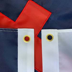 ธงคริสเตียน ขนาด 3x5 ฟุต ผลิตในสหรัฐอเมริกา ปักลายคริสต์ศาสนา พร้อมห่วงทองเหลือง 2 จุด ผลิตจากไนลอนคุณภาพสูงสำหรับใช้งานกลางแจ้ง - Product Image 4