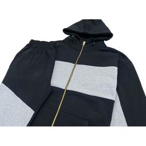 Nuevo chándal para hombre y mujer, sudaderas con capucha, suéter grueso de Color sólido informal y pantalón largo, conjunto de 2 piezas, traje deportivo para correr de lana de otoño para hombre - Product Image 3