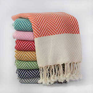 Couverture à pompons tissée à la main, Design incroyable, couverture à pompons marocain, couvertures de luxe pour la décoration de la maison, Portable pour voyager - Product Image 2