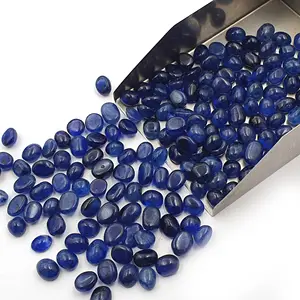 Naturale blu zaffiro Mix Tumble sciolto gemma Cabochon 13 pz 7*8-7*10.5 MM 50 CT