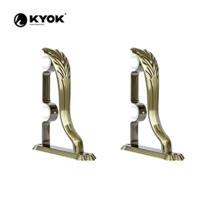 Sujetadores de Cortinas Metálicos KYOK, Diseño Curvo, Estilo Tradicional, Acabado Antioxidante, Colores Plata, Oro y Bronce - Product Image 4
