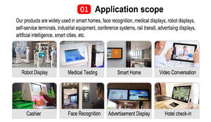 Kustom 10.1 inci kapasitif 10 poin layar sentuh panel LCD IPS USB HDMI casing plastik <span class=keywords><strong>Monitor</strong></span> tampilan - Product Image 6