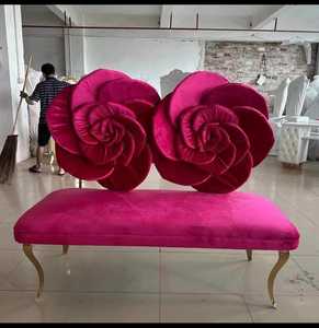 DREAMLIKE, gran oferta, muebles de Hotel para bodas, decoración del hogar, sofá para novia y novio, sillas de boda, fiesta de eventos, conjunto de sofá de terciopelo blanco - Product Image 3