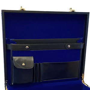 Masonic Regalia Master Mason Apron <b>Case</b> Golden Embroidered Past Master Blue Lodge Mason Apron Hard <b>Case</b> - Product Image 5