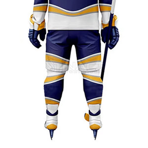 Tissu anti-humidité léger et durable, parfait pour les activités sportives, nouveau maillot et pantalon de hockey sur glace pour hommes - Product Image 6