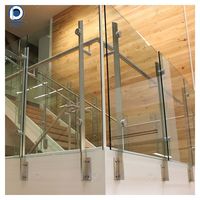 Balustrade en verre dépoli sans cadre Prima Modern en acier au carbone de haute qualité, résistante aux intempéries, pour escaliers et balcons