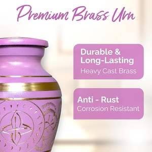 โกศโลหะสำหรับผู้ชายและผู้หญิงทำด้วยมือสำหรับงานศพผู้ใหญ่เพศชายและเพศหญิงเถ้ากระดูกมนุษย์สำหรับผู้ชายและผู้หญิง - Product Image 2