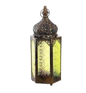 Lanterne à bougie en métal antique arabe pour la décoration du Ramadan Lanterne marocaine - Product Image 2