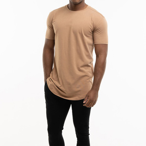 T-shirt à col rond en coton pour homme, couleur unie, Logo personnalisé, bon marché, vente en gros - Product Image 4