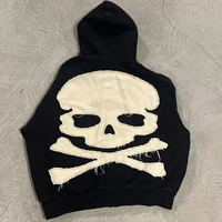 Ensemble de survêtement unisexe grande taille pour homme, uni, écologique, respirant, avec broderie effet vieilli, délavage acide, coupe oversize, et sweat à capuche imprimé