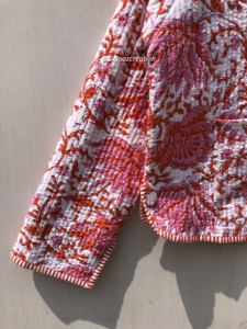 Vestes bohèmes en coton style floral pour l'automne et l'hiver, manteau réversible pour l'été, vêtements de rue, robe indienne faite à la main - Product Image 2