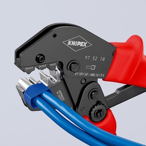 KNIPEX Crimpzange 250 mm Length <b>Wire</b> Crimpers for AWG 2x10 2x7 2x5 2x6 2x10 2x16 (2x10 2x6 2x10) Mm - Product Image 5