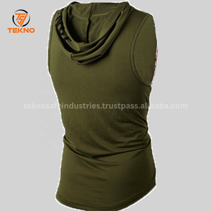 Conçu sur mesure hommes débardeur sans manches vente en gros coton fibre de bambou vêtements de sport pour la musculation vêtements pour hommes service OEM - Product Image 3