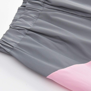 Top corto y pantalones de poliéster a la moda para mujer, conjunto de 2 piezas cortavientos, técnica impresa para actividades al aire libre - Product Image 5