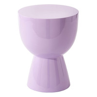 Luxueux brillant appel inspiré de la nature élégance orientale finition laquée de haute qualité tabouret laqué violet Zic zac