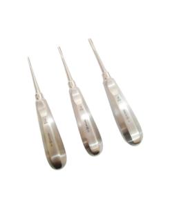 Ensemble d'Élévateurs Dentaires Droits Premium 2mm 3mm 4mm en Acier Inoxydable de Qualité Supérieure, Conçus pour la Chirurgie Buccale - Product Image 1