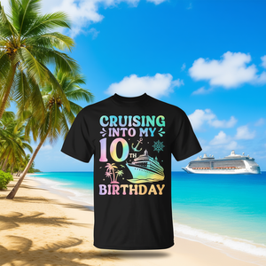 Maglietta promozionale per il viaggio in crociera per il 10° compleanno: festeggia con stile! - Product Image 3