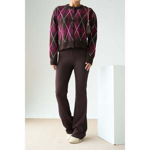 Brown <b>Flared</b> <b>Leggings</b> - Product Image 5