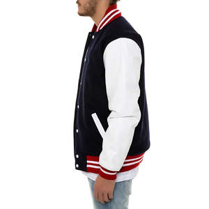 Hot Selling Unisex High Street Varsity Jackets Custom Size High <b>Wool</b> Fabric Solid Color New Design Winter Breathable - Product Image 6