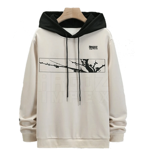 เสื้อฮู้ดดี้ผู้ชายคุณภาพสูง ผ้าฝ้าย 100% ดีไซน์สั่งทำได้ น้ำหนักเบา ระบายอากาศได้ดี แห้งเร็ว สวมใส่สบาย ลายเรียบๆ สำหรับฤดูหนาว - Product Image 1