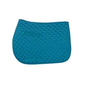 High Quality Durable English Saddle <b>Pad</b> Comfortable Blue Soft <b>Foam</b> <b>Padded</b> Cotton Polyester Maizan International for Horse Riding - Product Image 1