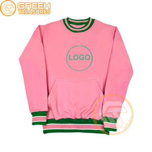 Sudadera de lana de algodón Alpha Kapa personalizada, Jersey bordado de alta calidad, Sudadera con capucha y cremallera, ropa griega para mujer - Product Image 2