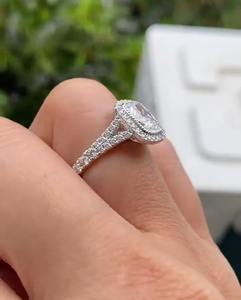 Anillo de Diamantes de Plata de Ley 925 Más Vendido, Diseño Clásico, Joyería Fina para Compromiso y Aniversario a Precio de Fábrica - Product Image 2