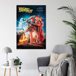 Póster en lienzo 'Regreso al futuro parte III' de estilo moderno con marco negro - Product Image 2