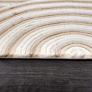 Alfombra Moderna Crema Netline BY001 Depot Home de Polipropileno y Poliéster, Fácil de Limpiar, Duradera, No Desprende Pelusa - Product Image 6