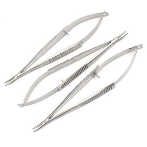 Meilleur porte-aiguille manuel Castroviejo de 14cm pour kit de sutur de chirurgie plastique vasculaire dentaire ophtalmique Instrument médical - Product Image 1