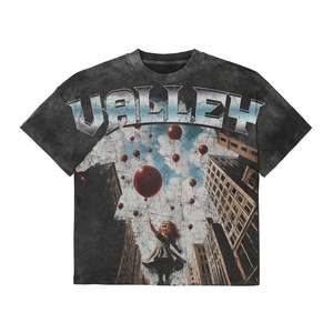 T-shirt vintage personnalisable pour homme, style streetwear délavé au soleil, 100 % coton, motif uni, coupe ample, style décontracté, respirant, écologique - Product Image 4