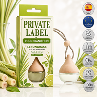 Ambientador para Auto con Aroma a Limoncillo, Marca Privada, 6ml, OEM |   Fragancia para Auto Sin Alcohol |   España UE