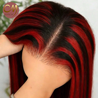 Perruques en cheveux humains vierges bruts 100% naturels, couleur bordeaux 99J, lisses, 13x6, les plus vendues, pour femmes, vente en gros d'usine