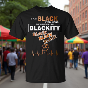 T-shirt da donna Blackity Black Every Month, abbigliamento promozionale per la storia afroamericana (BHM) - Product Image 3