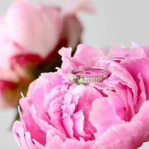 แหวนพลอยเชกแท้สีเงินสเตอร์ลิงสำหรับโอกาสพิเศษเช่นงานแต่งงาน - Product Image 6