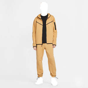 Chándal con cremallera de alta calidad para hombre, chándal unisex con parches de chenilla estampados y logotipo personalizado, ropa deportiva transpirable de invierno - Product Image 1