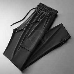 Nylon Baggy <b>Trousers</b> For <b>Men</b> With Elastic Waistband And Street Style Look straight Nylon Baggy <b>Trousers</b> - Product Image 1