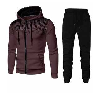 Sudadera Pantalones Jogging Traje Ropa deportiva Chándal Conjuntos Bolsillos Con capucha Deportes - Product Image 1