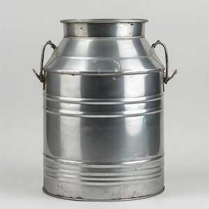 กระป๋องนมกัลวาไนซ์สไตล์ชนบทแบบดั้งเดิมพร้อมการตกแต่งที่สมบูรณ์แบบสำหรับบ้านร้านกาแฟและการตกแต่งภายในกลางแจ้ง - Product Image 2