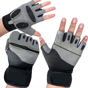 Demi-doigt Style Design Unique Noir Gris Couleur Nouveau Haute Qualité Avec Meilleur Prix Gants D'haltérophilie PAR AMAZING INDUSTRIES - Product Image 6