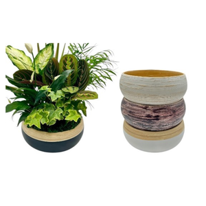 Listo para enviar macetas de jardín de bambú hiladas redondas ecológicas macetas de jardín elegantes macetas de jardín hechas en Vietnam - Product Image 4