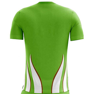 Uniforme de football à manches courtes confortable pour hommes, haute qualité, logo personnalisé, design personnalisé, impression par transfert thermique, OEM - Product Image 5